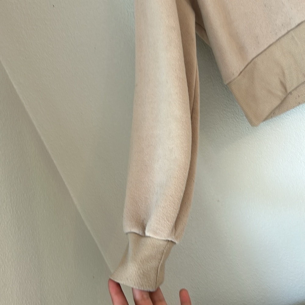 Justify Tan Graphic Cropped Hoodie Kids Size Small - Picture 2 of 10